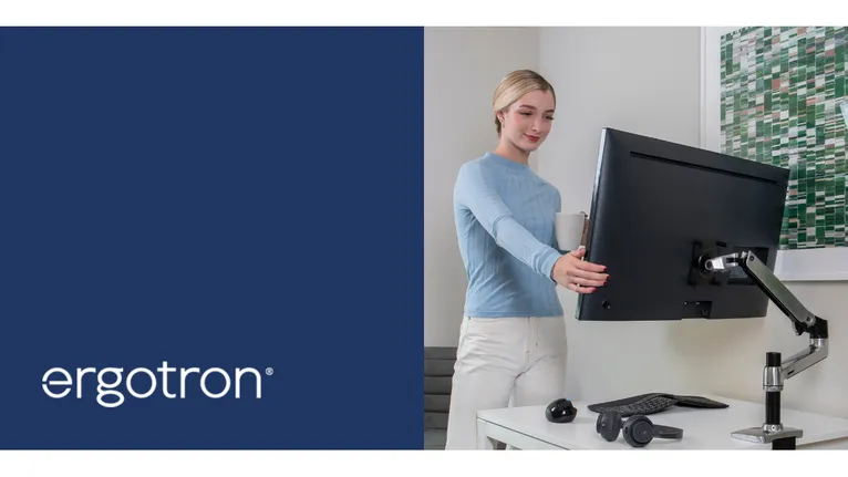 La amplitud de movimiento incomparable de Ergotron  