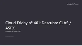 Cloud Friday nº 401: Descubre CLAS / ASPX