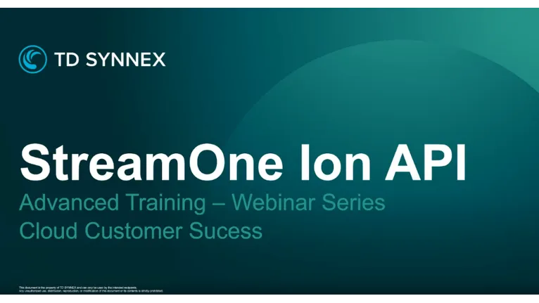 StreamOne® Ion Advanced Platform Specialist Certification
