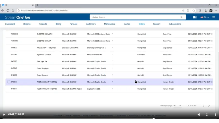 StreamOne® Microsoft ION Essentials Platform Specialist
