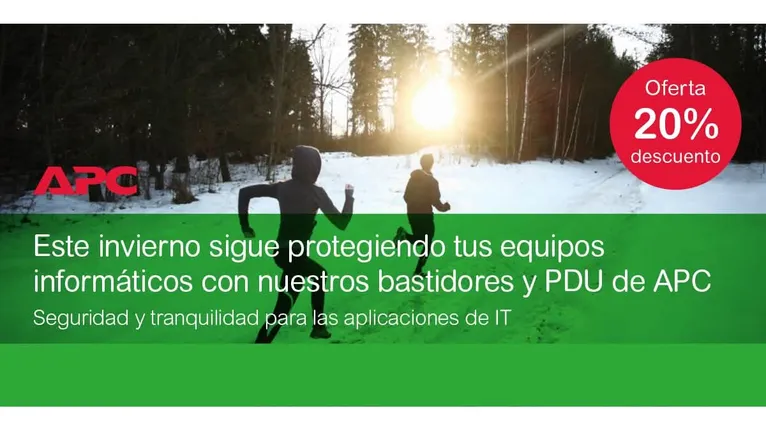Protege tus equipos informáticos con nuestros bastidores y PDU de APC
