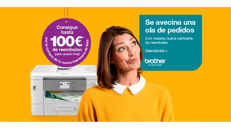 ¡Consigue hasta 100€ de reembolso con Brother!