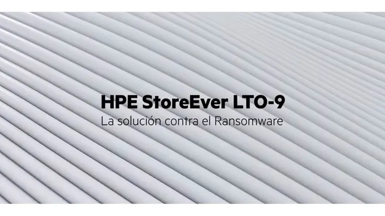 HPE StoreEver LTO-9, la solución contra el ransomware